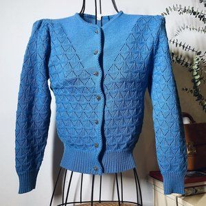 Used Women's Slim Casual Knit Wool Cardigan S